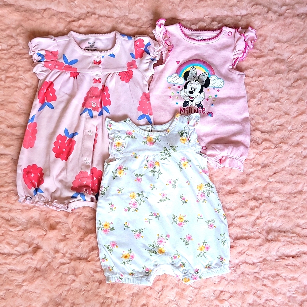 Carter's Baby Girl Rompers Bundle